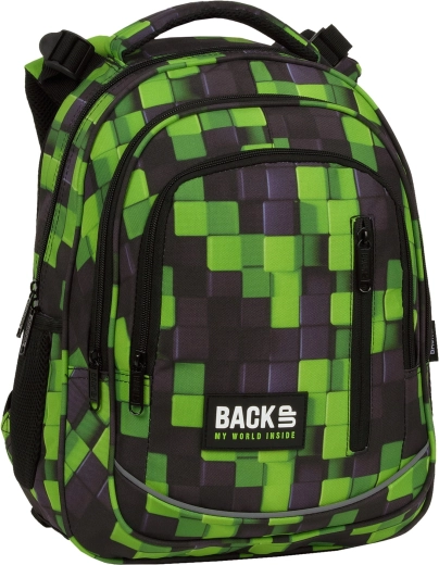 BackUP Metasphere zöld-fekete iskolatáska 24 l