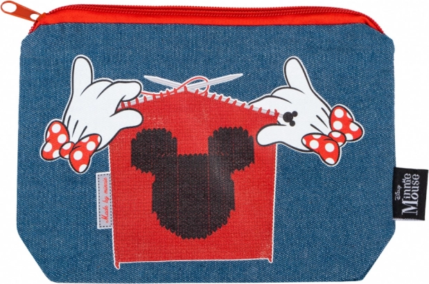 Farmerhatású etui MINNIE motívummal