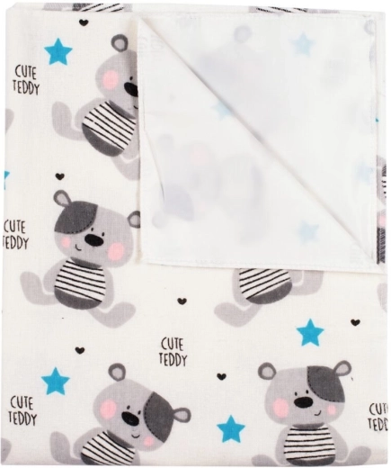 Vízálló flanel pelenkázó alátét NEW BABY Cute Teddy
