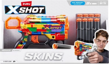 X-Shot Skins Menace habszivacs lövedékes gyerek blaster pisztoly
