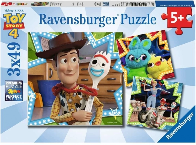 RAVENSBURGER Puzzle Toy Story 4: Együtt vagyunk benne 3x49 darab