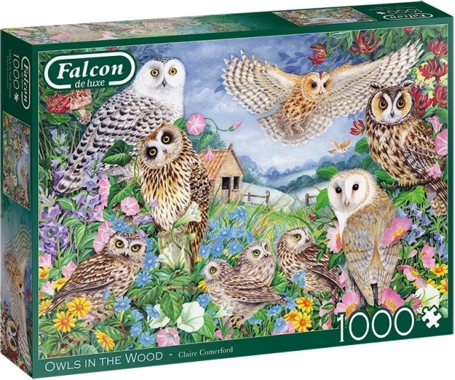 FALCON puzzle: baglyok az erdőben, 1000 darab