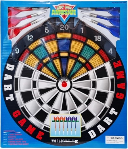 Darts céltábla 35 cm, 6 db nyílkészlettel