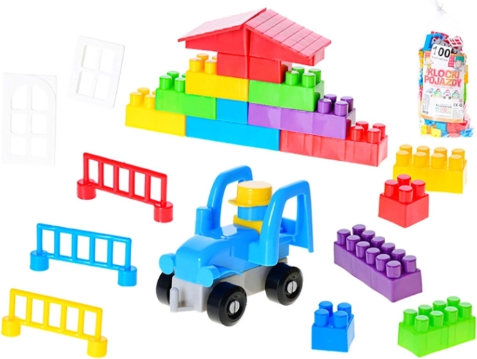 Jármű építőkészlet 100 darab