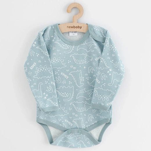 Újszülött body NEW BABY Classic II dínós, menta
