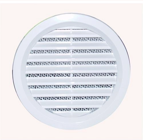 Szellőzőrács szúnyoghálóval, 100 mm átmérő, fehér