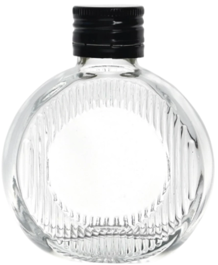 Moon 100 ml-es palack fém csavaros zárókupakkal, 28 mm