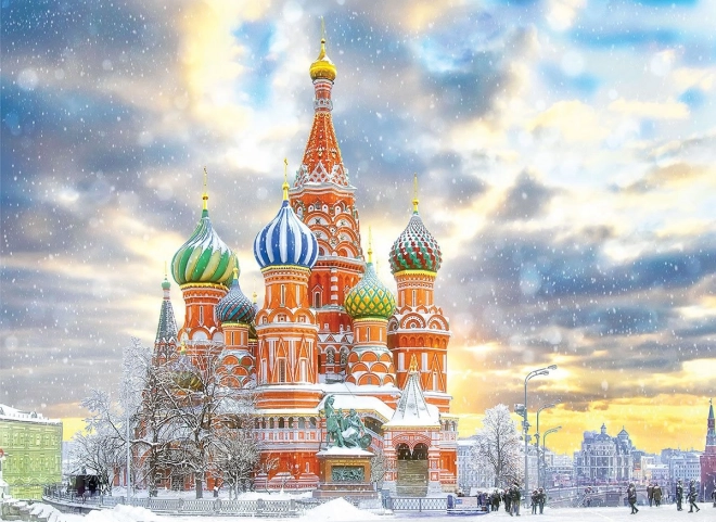 EUROGRAPHICS Puzzle Vaszilij Boldog temploma, Moszkva 1000 darab