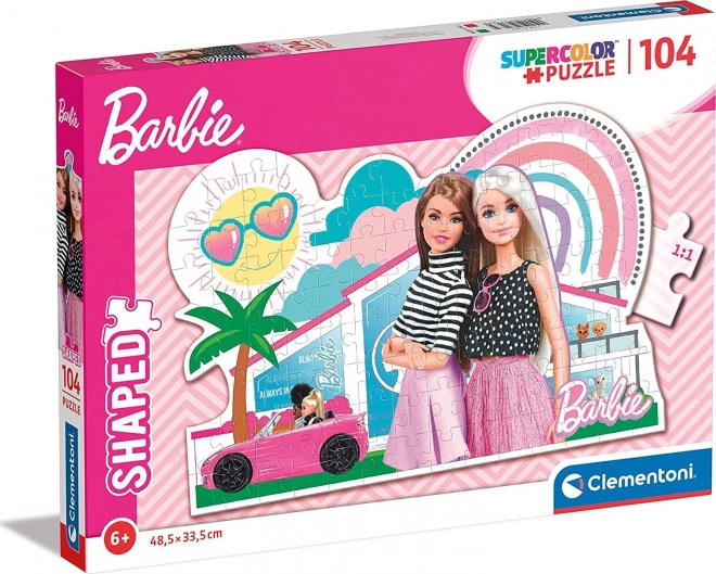 CLEMENTONI Körvonalas puzzle Barbie 104 darab
