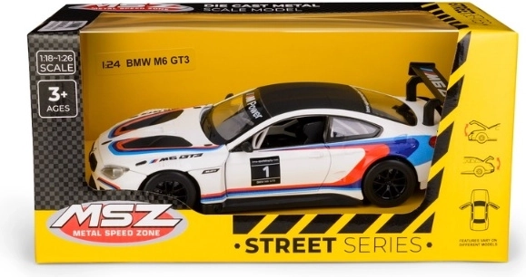 BMW M6 GT3 fehér gyűjtői modell 1:24