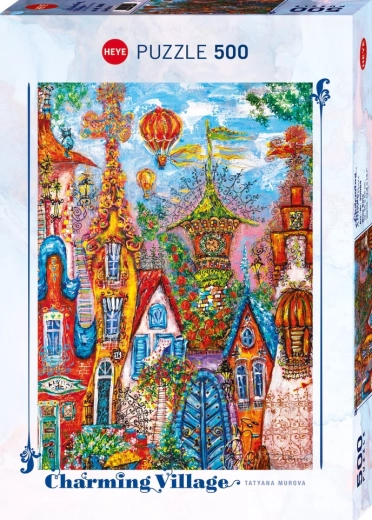 Puzzle Heye - Elbűvölő Falu: Kék Kapu 500 darab