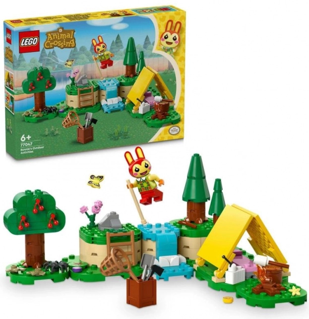 Lego Animal Crossing kültéri szórakozás Bunnie-val – kemping készlet gyerekeknek