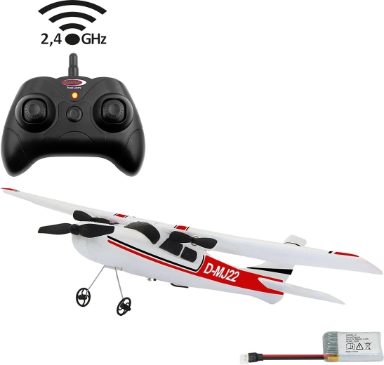 JAMARA Cessna 182 RC repülőgép giroszkóppal és 2,4 GHz-es távirányítóval