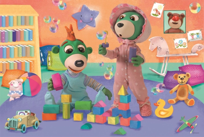 Puzzle Jó éjszakát, Treflik Vidám világ gyerekeknek MAXI