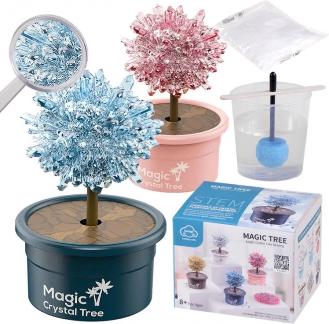 Tudományos kristálynövesztő készlet – varázslatos kristály szerencsefa