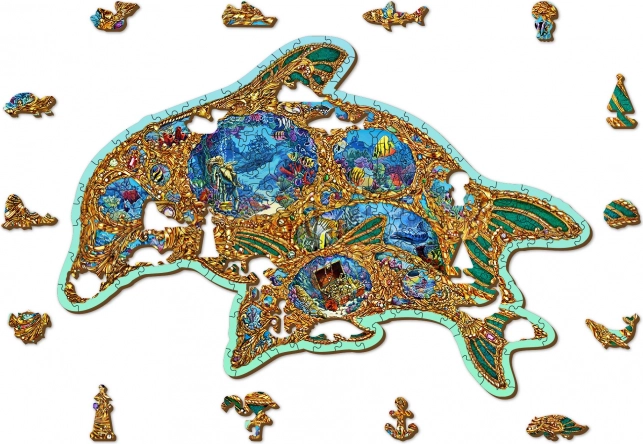 WOODEN CITY Fa puzzle – A tenger ékkövei, 250 darabos, öko