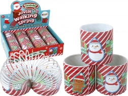 kultikus piros–fehér rugó ünnepi motívummal, 6 cm