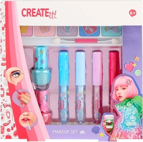 Create It! gyerek sminkszett csillámmal (7 db)