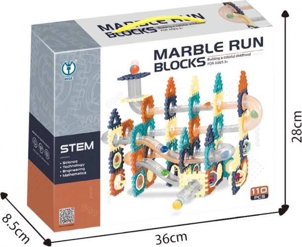 Golyópálya – építőkészlet 110 db