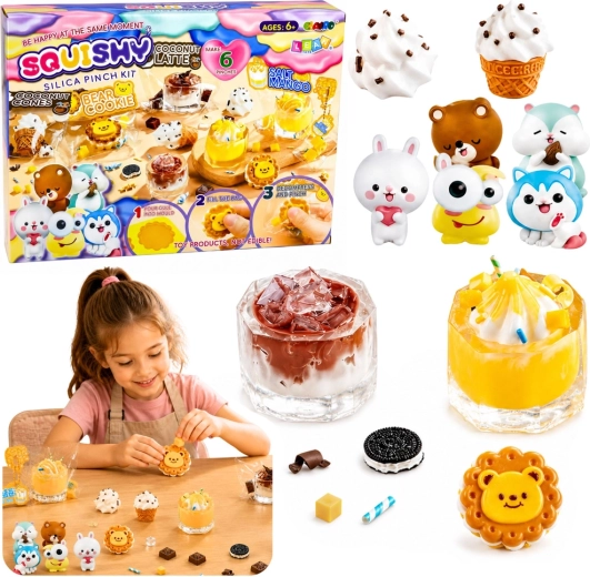 Kreatív DIY készlet squishy édességek és italok készítéséhez