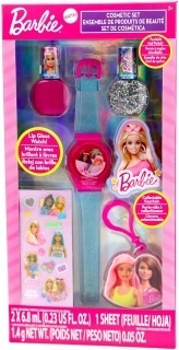 Barbie kozmetikai készlet szájfénnyel és körömlakkokkal