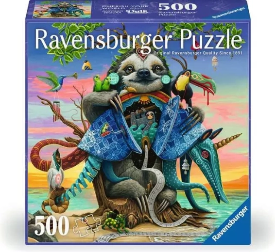 Ravensburger Afterglow négyzet alakú puzzle, 500 darabos