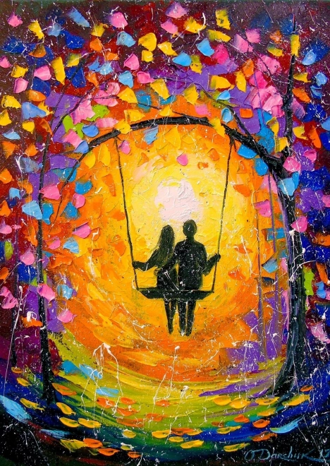 Romantikus szerelem puzzle 1000 darab