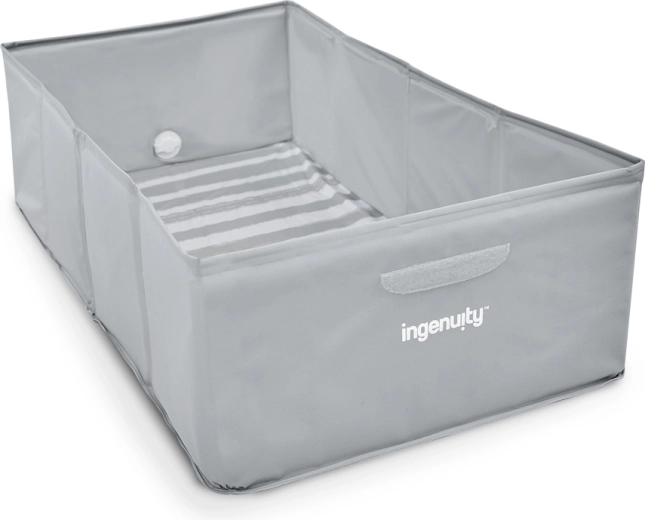 Ingenuity Tuckaway összecsukható utazó babakád, szürke