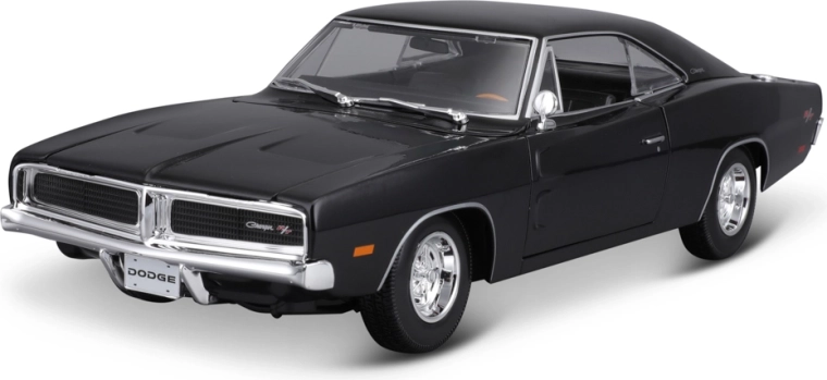 Maisto 1969 Dodge Charger R/T fekete autómodell 1:18