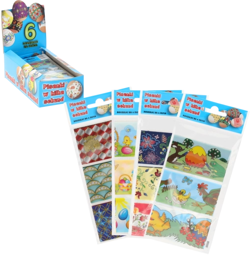 Hőre zsugorodó húsvéti tojásfóliák – 6 darabos készlet