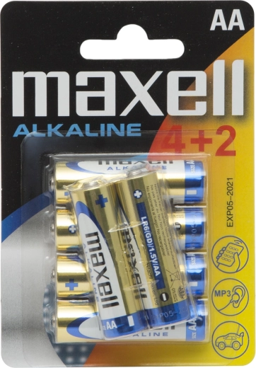 Alkáli ceruzaelem AA LR6 1,5 V, 6 darab