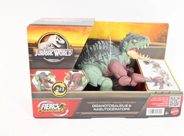 Jurassic World Nasutoceratops dinoszaurusz figura 2 az 1-ben