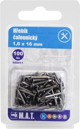 Kárpitos szegek 16 × 1,6 mm, 100 db