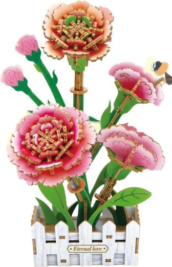 3D fa építőkészlet szegfű 19,5 cm