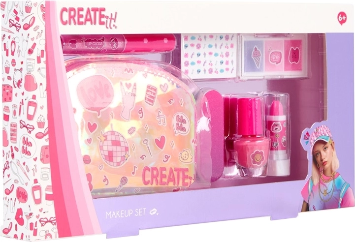 Create It! gyermek sminkszett kozmetikai táskával