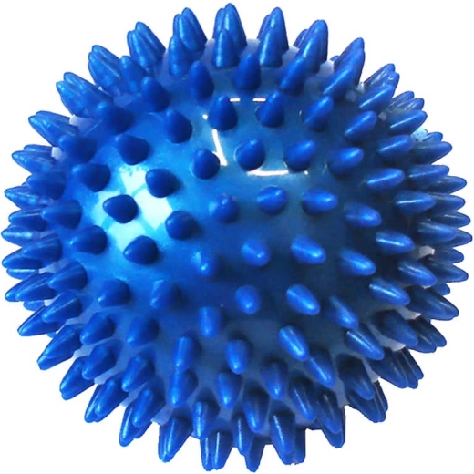 ACRA masszázslabda tüskékkel (sün) 7,5 cm, kék - 1 db