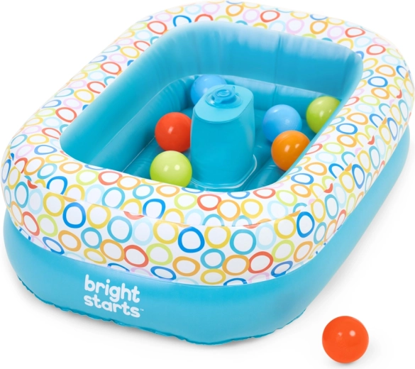 Bright Starts Bathe & Giggle 2 az 1-ben felfújható fürdetőkád és labdamedence