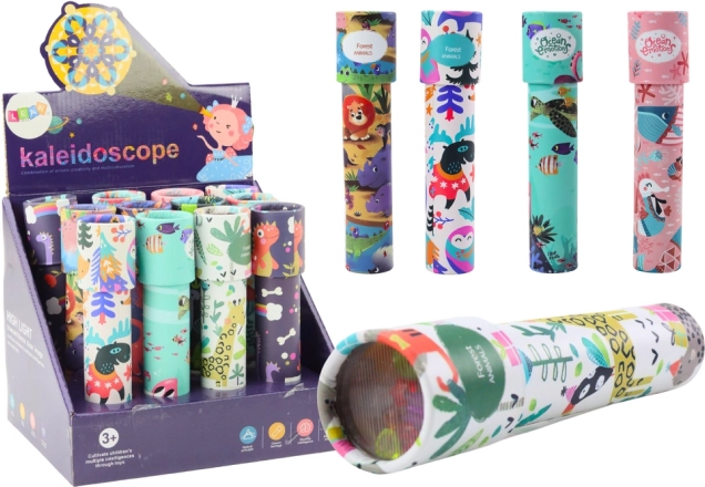 Gyerek kaleidoszkóp gyöngyökkel – színes minták