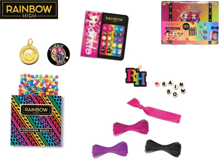 Rainbow High kreatív ékszerkészítő szett tárolódobozban