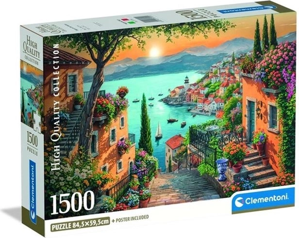 Clementoni puzzle Compact Steps to the Harbor 1500 darabos