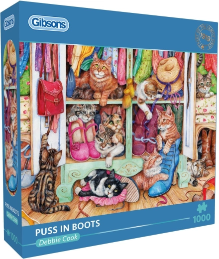 Gibsons puzzle Csizmás kandúrok 1000 darabos