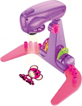 Lányoknak való rajzprojektor sablonokkal és filctollakkal