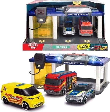 Dickie Toys mentőállomás 3 járművel