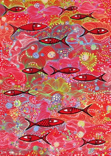 ENJOY élénkpiros puzzle 1500 darab