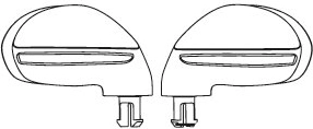 Visszapillantó tükrök gyermek elektromos Bentley autóhoz (bal és jobb) – 2 db-os készlet