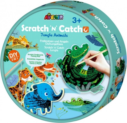 Kapargatós játék – Dzsungelállatok Scratch 'n' Catch