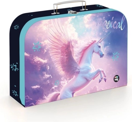 Gyerek laminált bőrönd Pegazus 34 cm