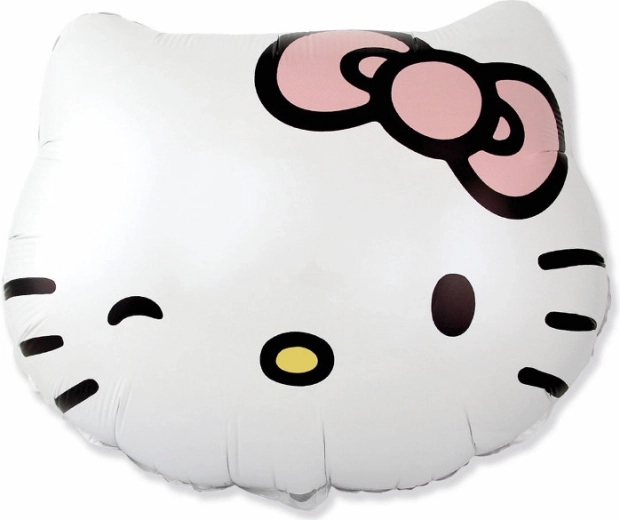 HELLO KITTY fej alakú fólia lufi 24"