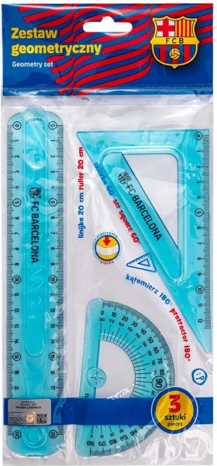 FC Barcelona vonalzó készlet 3 db