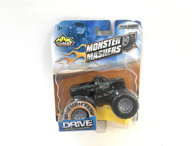 Monster autó nagy kerekekkel 1:64 méretarányban